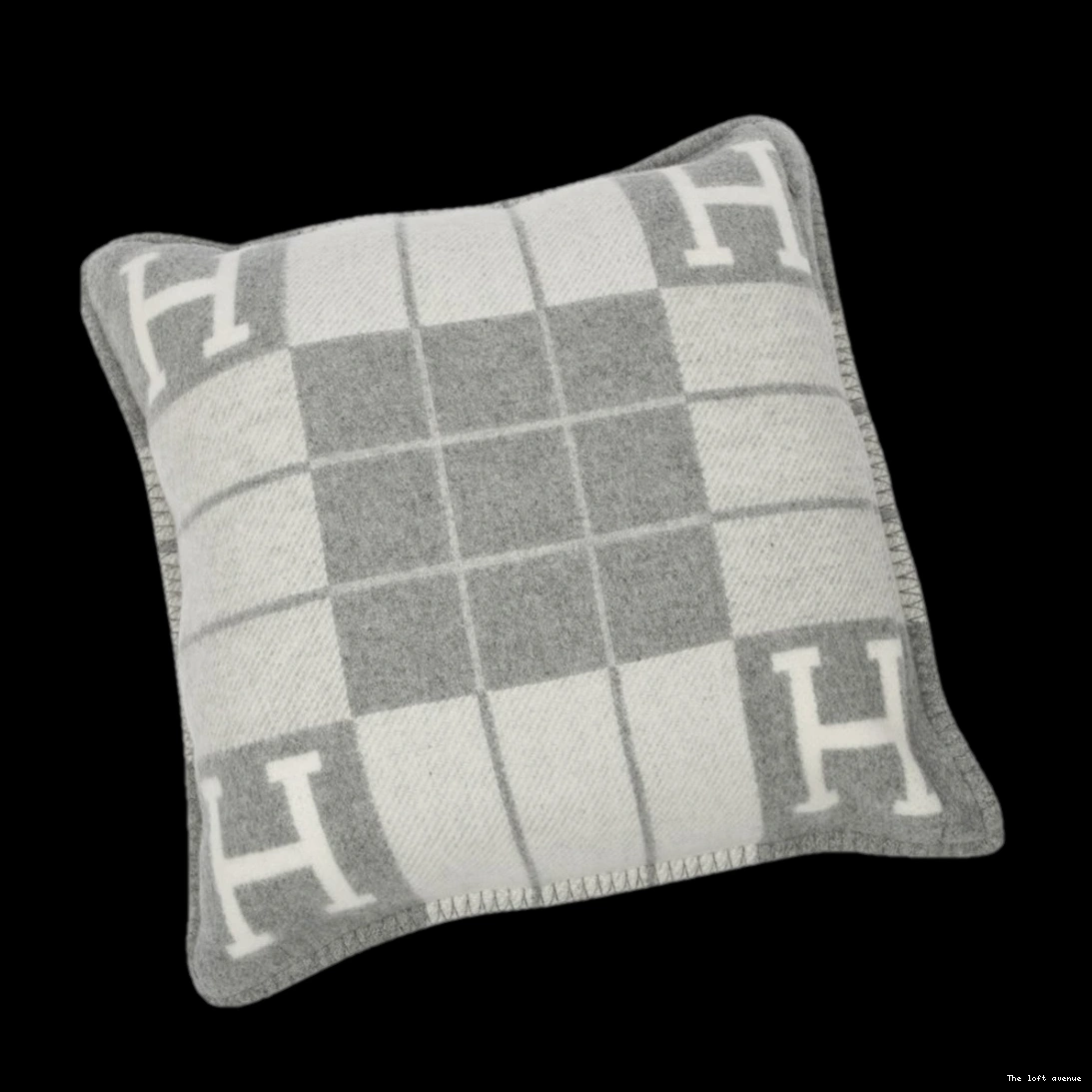 STRIPE PILLOW WOOL HERMES THROW 0722